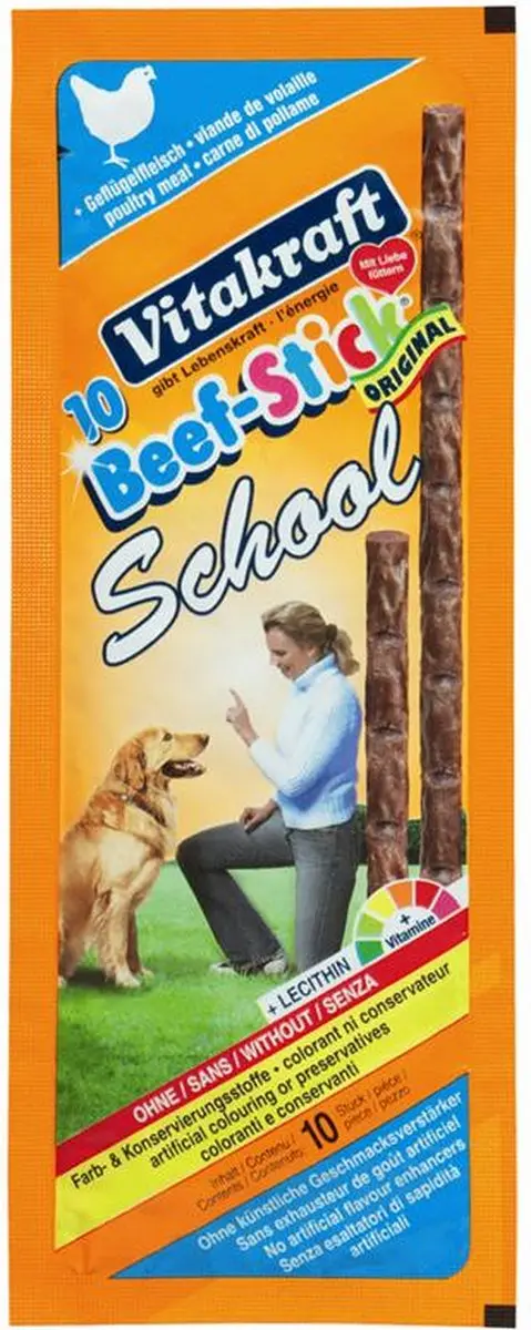 Vitakraft Beefsticks School Kip Hondensnacks 10 Stuks