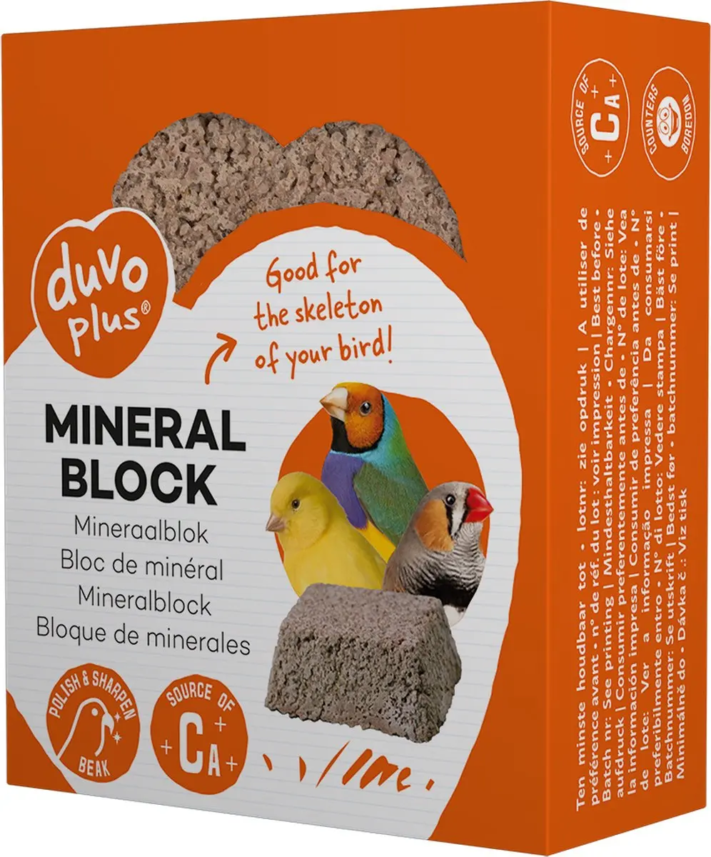 Duvo Mineraalblok Vogels 80g