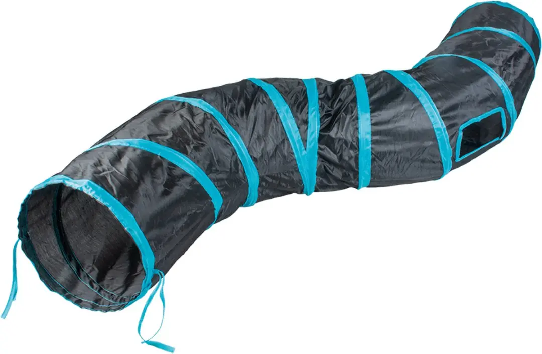 DuvoPlus Speeltunnel Snake 122x25cm - Blauw/Zwart