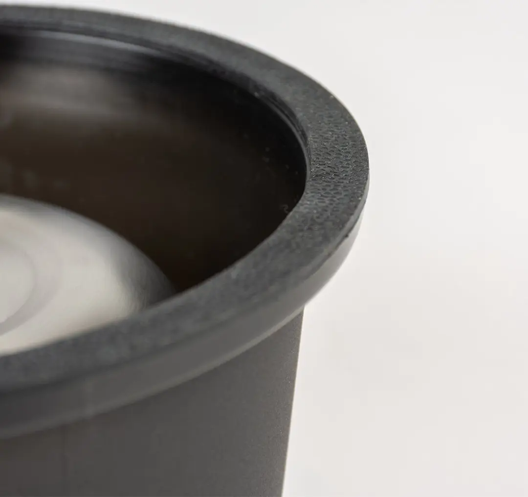 DuvoPlus Voerbak Eetkom Matte Fix Conic 800ml - Ø19x9,5cm Zwart