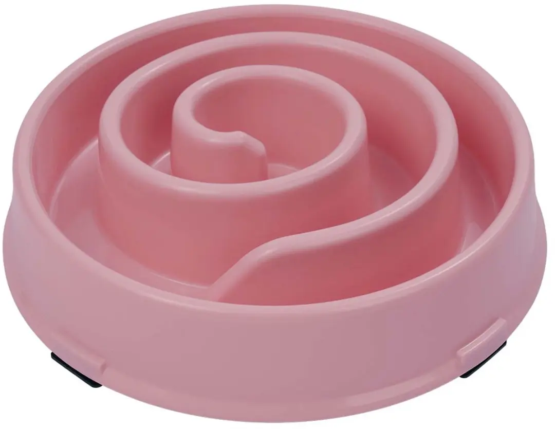 Duvo+ Anti-schrok Voerbak Spiraal Roze S - 300ml