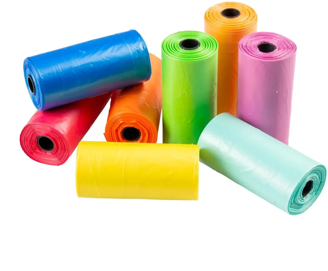 DuvoPlus Hondenpoepzakjes Rainbow 4x15st - 60 Stuks - Meerkleurig