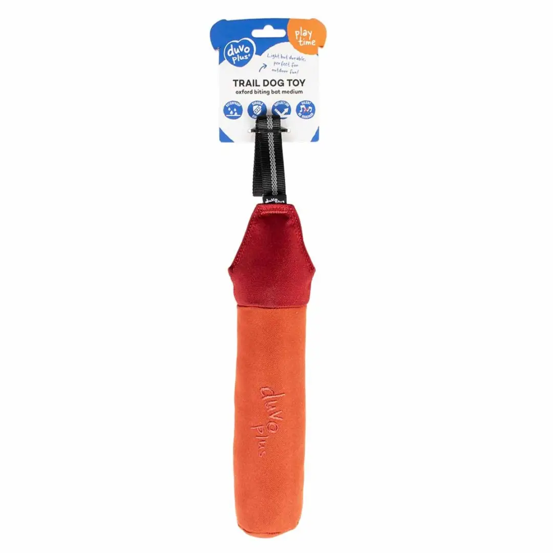 Duvo Oxford Biting Bat Trail Hondenspeeltje S - 40x4,5cm - Oranje