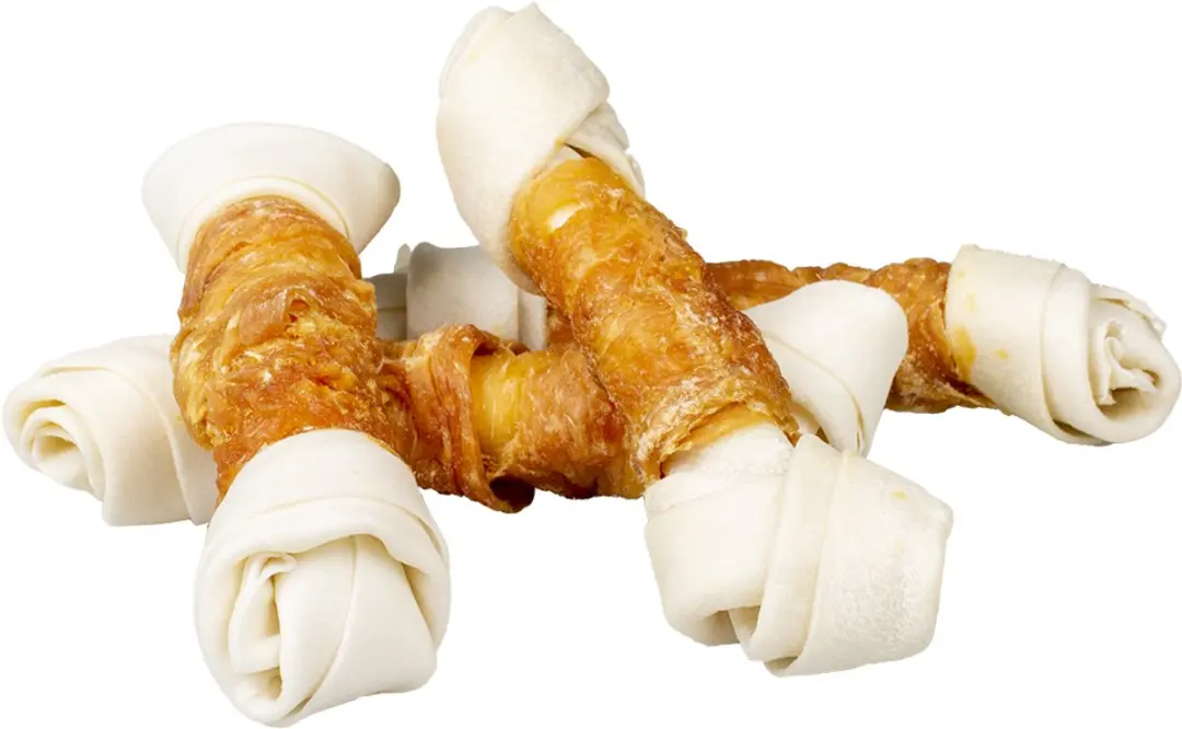 Duvo+ Meat Rawhide Bones Kip L - 2500 gram