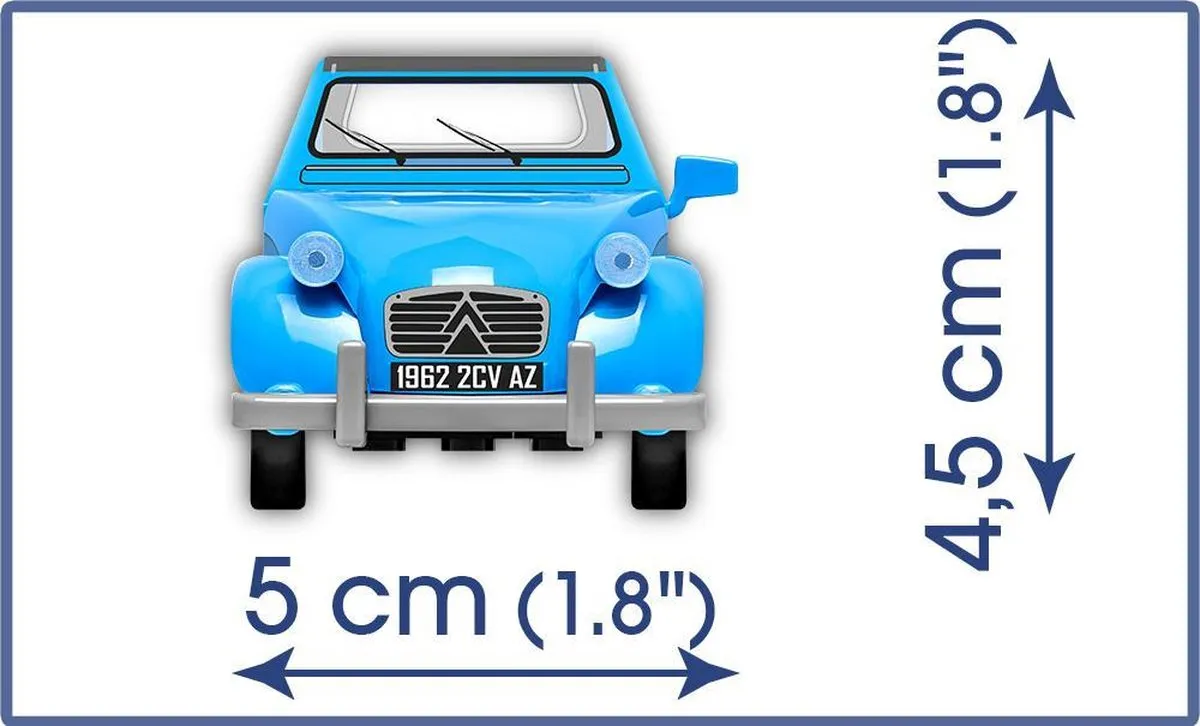 Cobi Citroën 2CV Type AZ 1962 - 82 Onderdelen - Meerkleurig