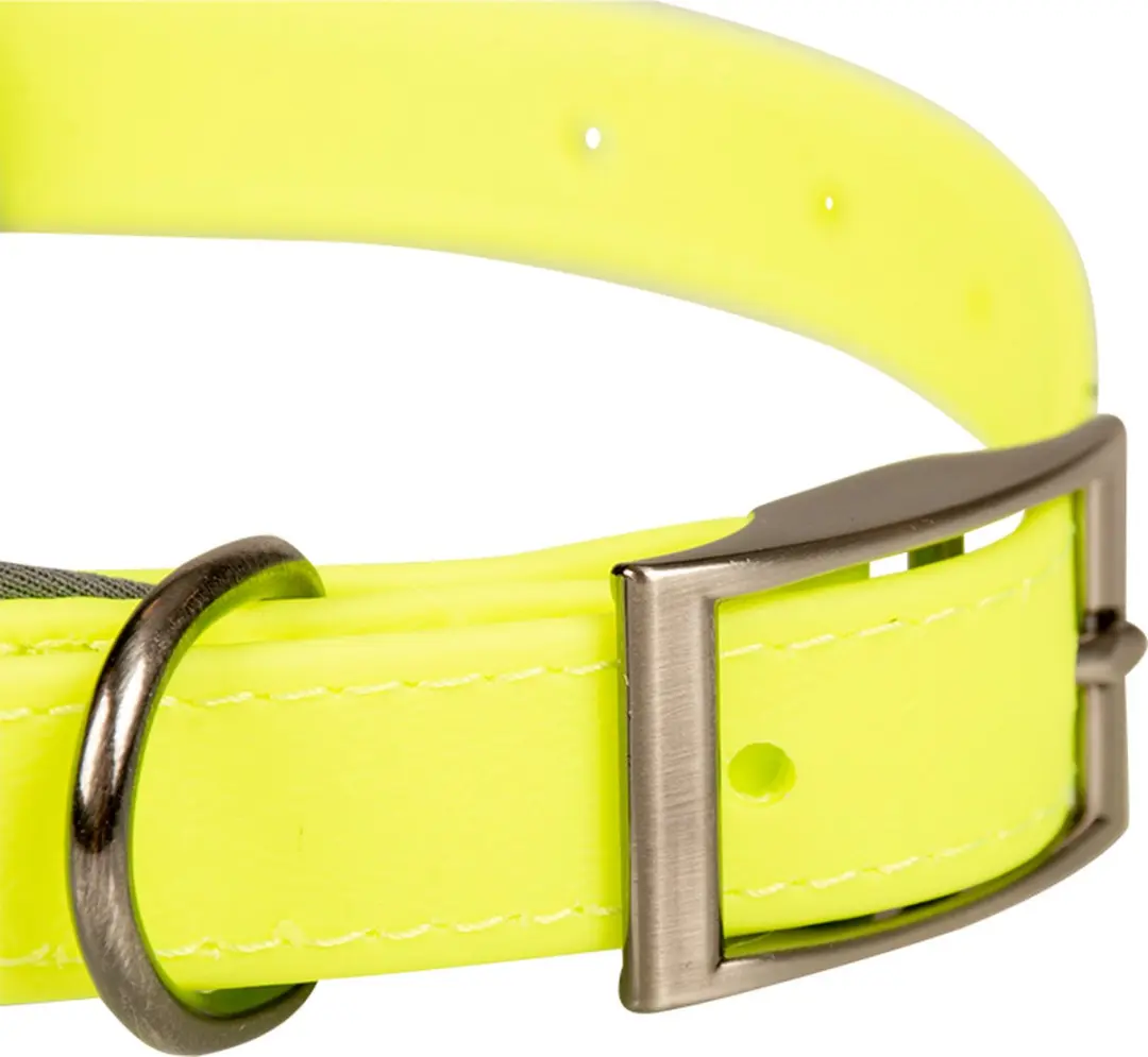 Duvo+ South Halsband PVC - Neon Geel L 35-55cm