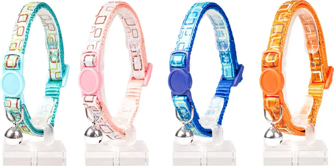 Duvo+ Kattenhalsband Retro Vierkanten Nylon - 20-30cm