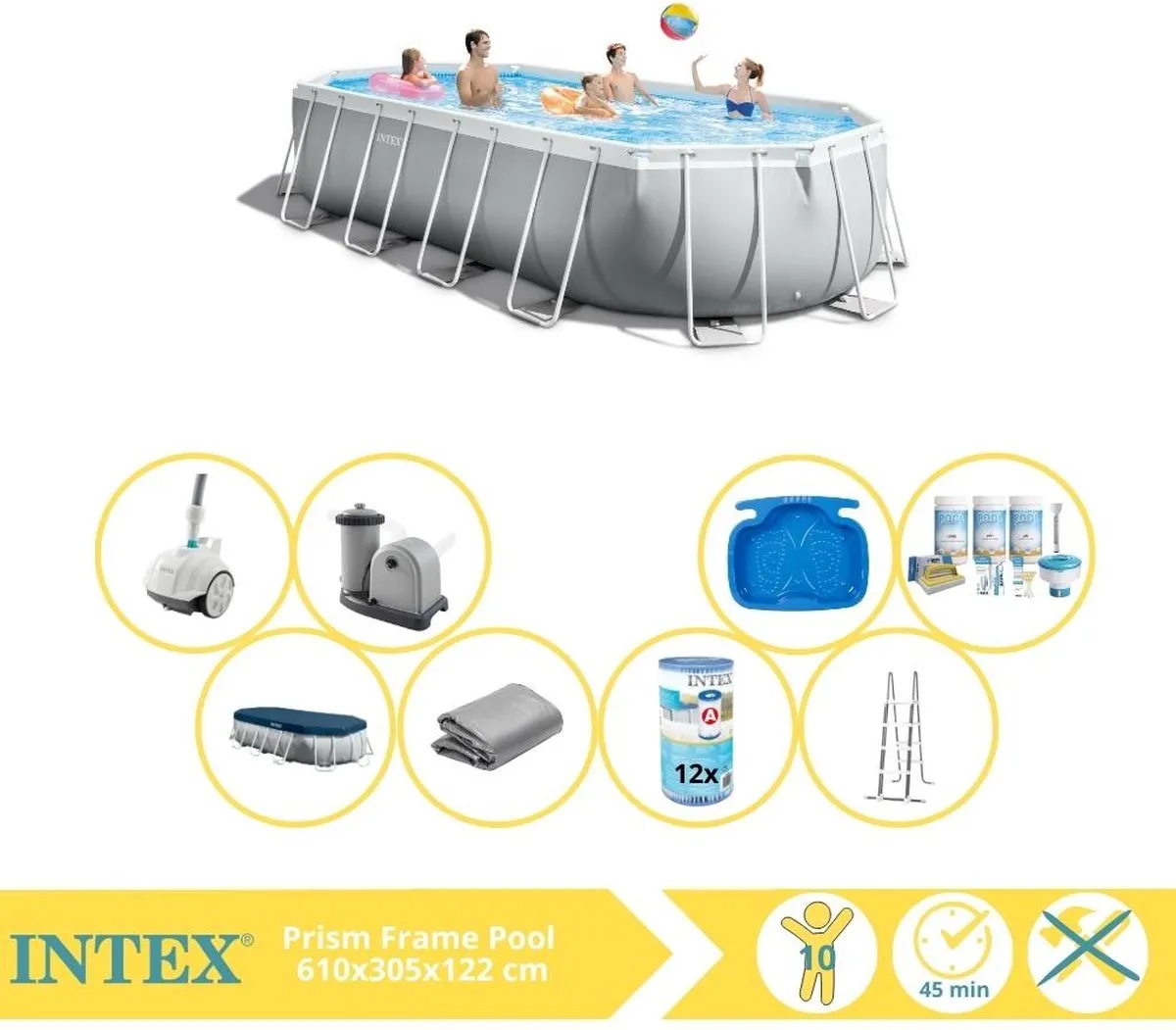 Intex Prism Frame Zwembad 610x305x122cm