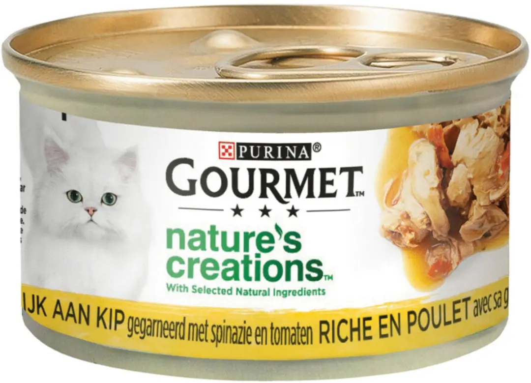 Gourmet Naturals Blik Tomaat-Spinazie 85g