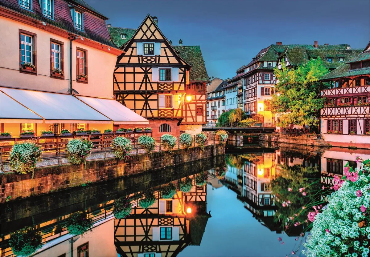 Clementoni Strasbourg Oude Stad Puzzel 500 Stukjes - Multicolor