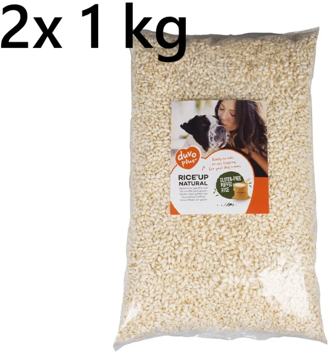 Duvo Gepofte Rijst voor Honden 1kg