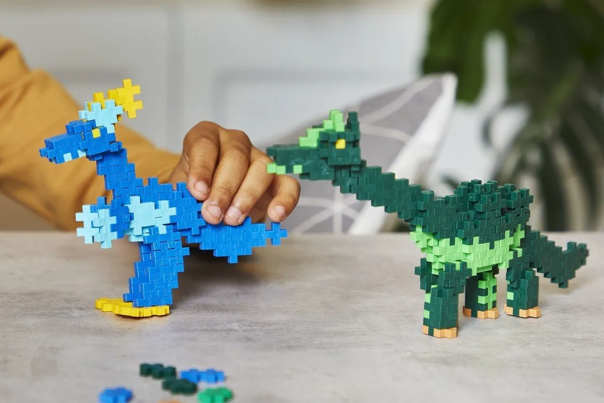 Plus-Plus Learn to Build Dino's 600 Delig Bouwset