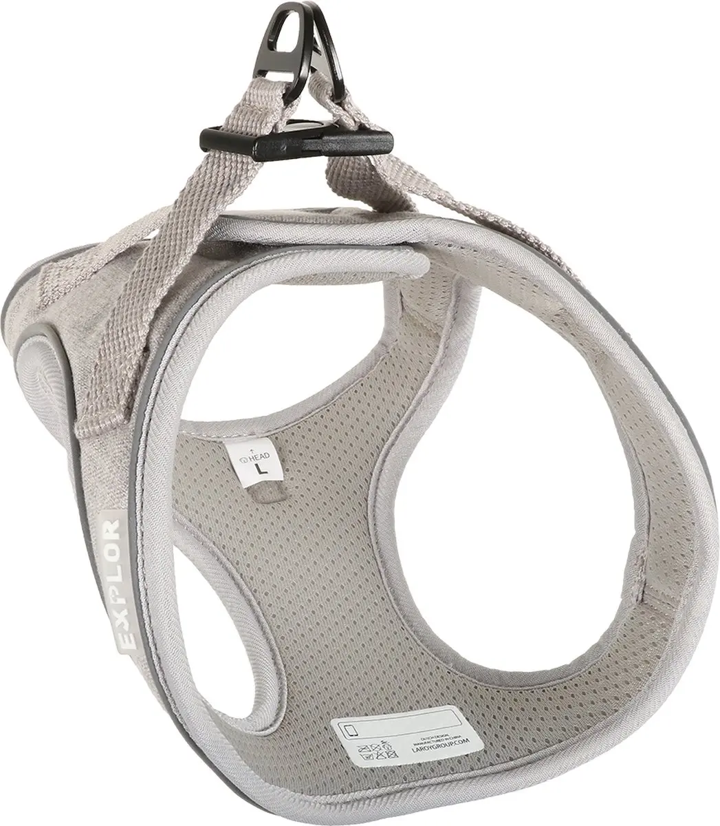 Duvo Duvoplus Harnas Ultimate Fit Kleine Hond L - 50-56cm Grijs