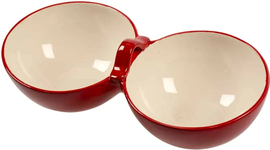 Duvo Eetkom Stone Soul - Rood - 30x15x9cm
