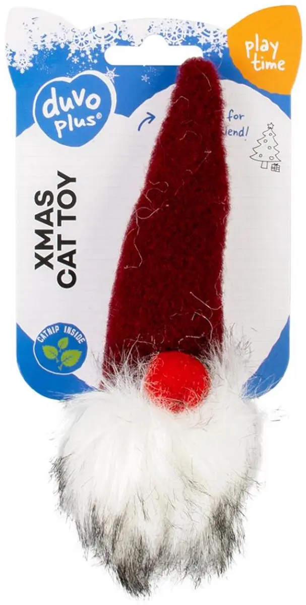Duvo+ Kerst Crackle Kabouter - Rood - 0.5x5.5x18cm