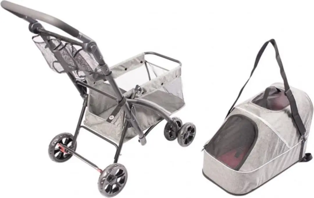 Duvo PET Buggy Deluxe - Grijs
