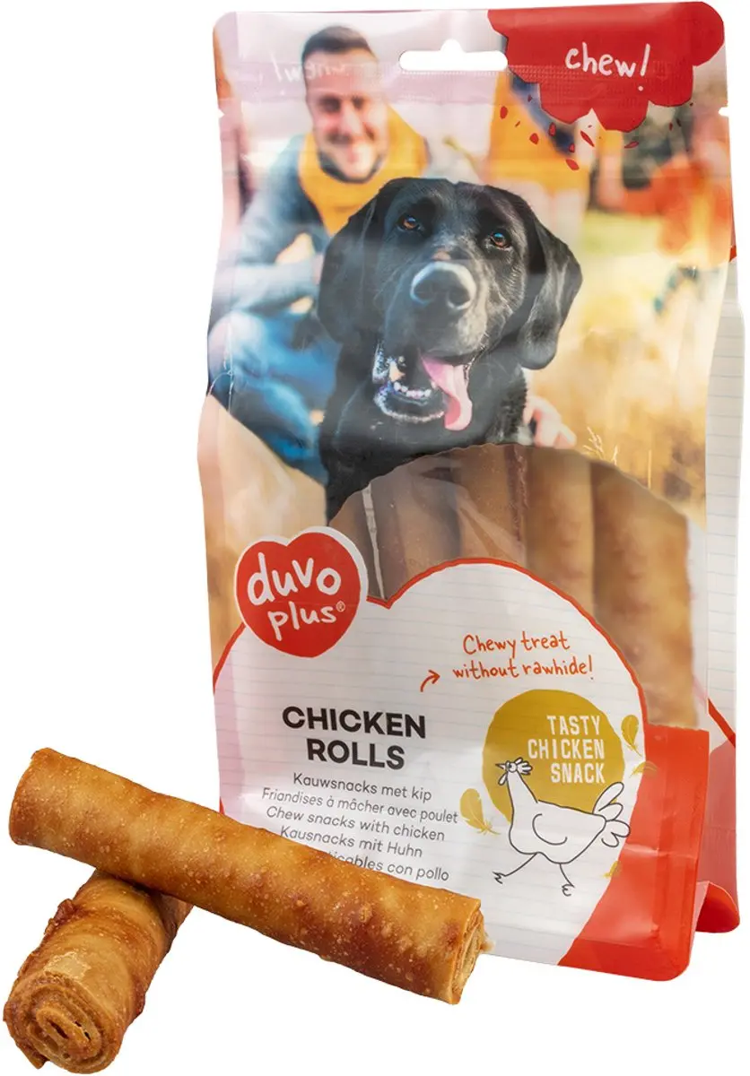 Duvo Duvoplus Chew! Kip Rolls M Hondensnacks
