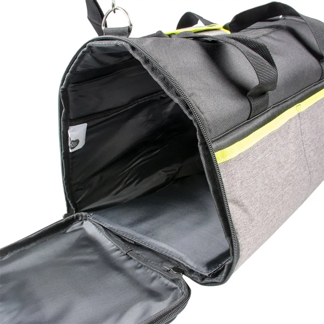 Duvo Duvoplus Lyon Pet Bag - Draagtas voor hond - 41x26x28cm - Max. 6kg - Zwart