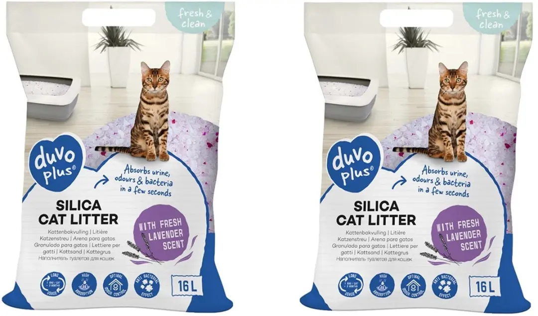 Duvo Silica Kattenbakvulling Lavendel