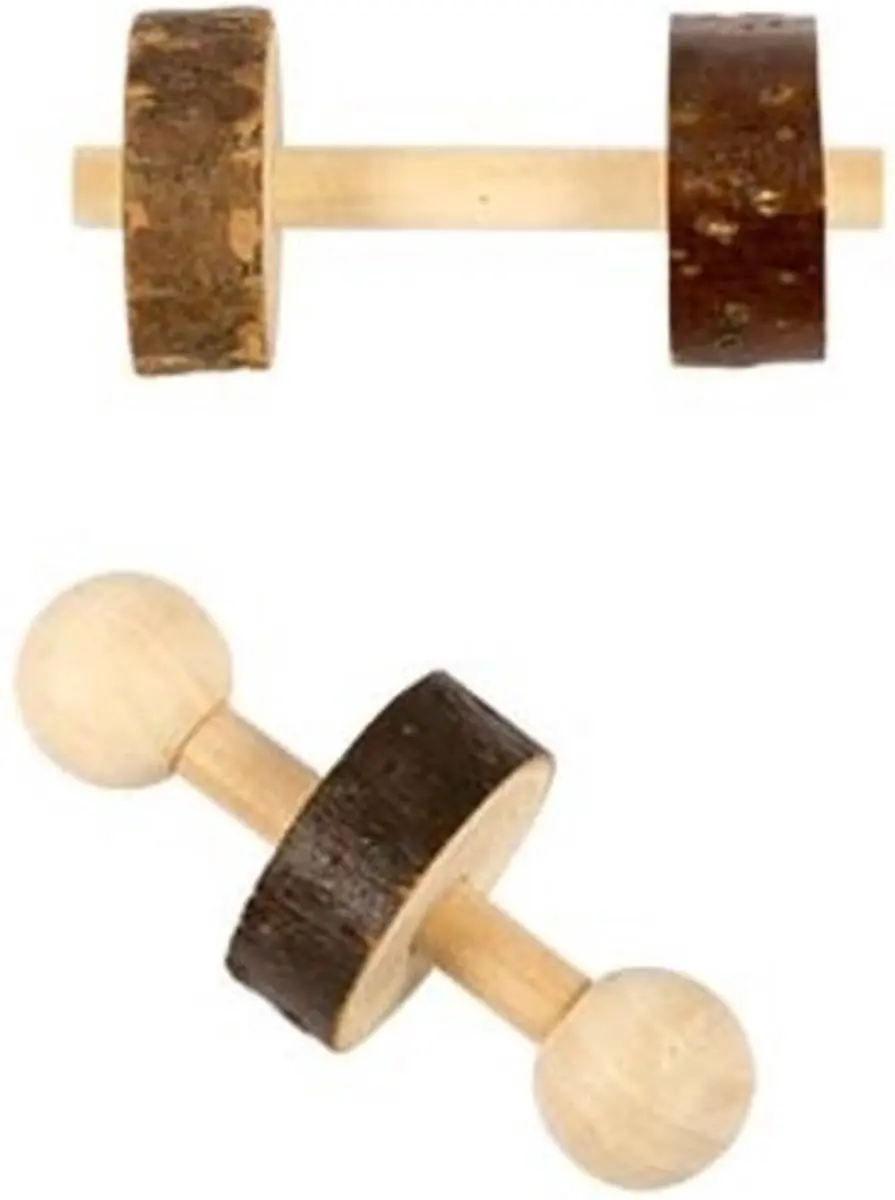 Duvo Wooden Rodents Toy Workout Set