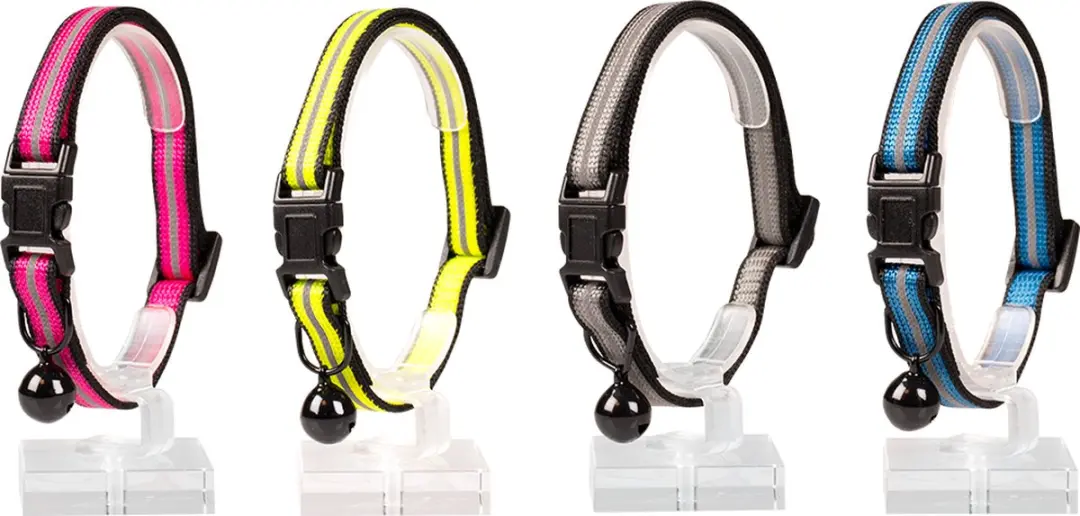 Duvo Duvoplus Kattenhalsband Reflecterend 20-30cm - Gemengde Kleuren