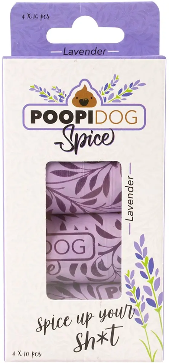 DuvoPlus Hondenpoepzakjes Spice Lavendel - 120 Stuks - Paars