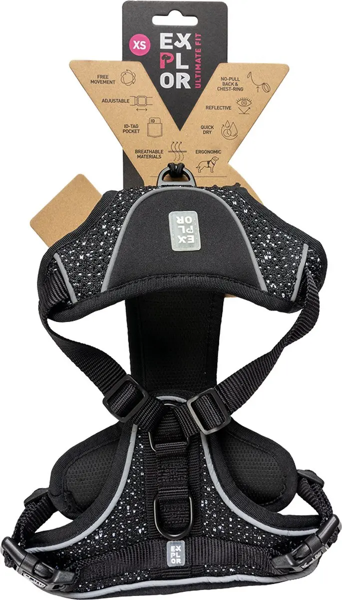 Duvo Ultimate Fit No-Pull Harnas Fashion XS - 20-40cm