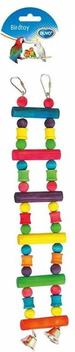 Duvo Kleurrijke Houten Ladder met Bel 35cm