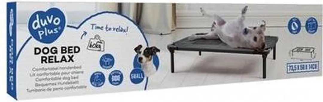 Duvo Dierenmand Relax Hondenbed 89,5x57x19cm - Grijs