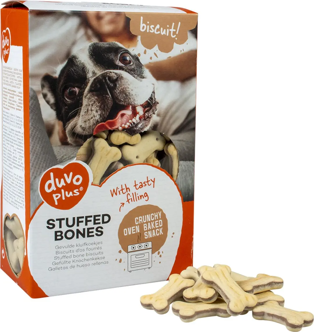 Duvo Duvoplus Hondensnack Biscuit Gevulde Kluifjes 500g