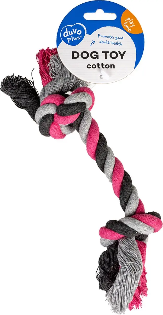 DuvoPlus Speelgoed Hond Knoop Katoen 26cm
