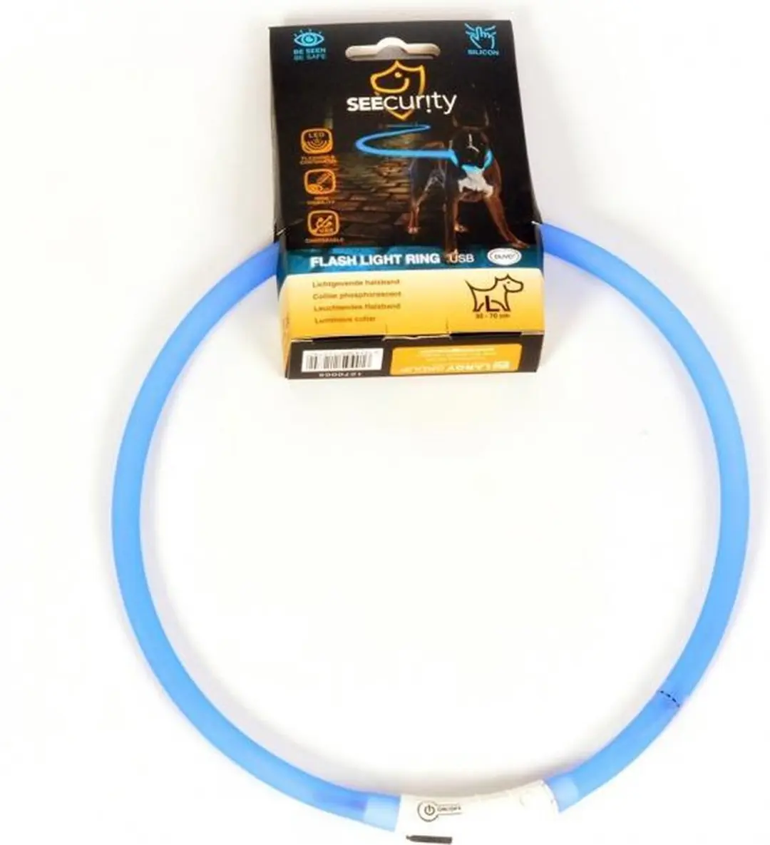 Duvo Ring Flash Licht USB Silicon - Rood