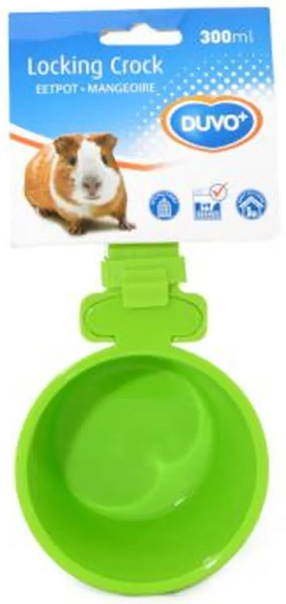 Duvo Duvoplus Voerbak Eetpot 300ml - 9,5cm Groen