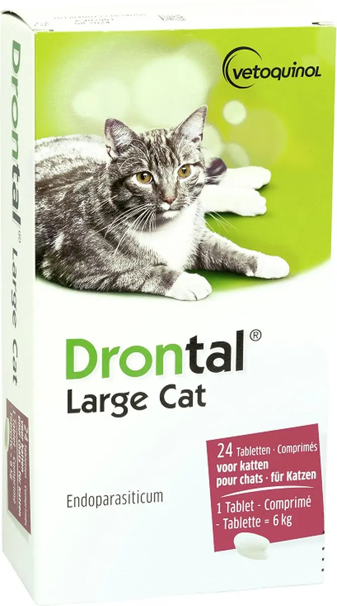 Drontal Large Cat Ontworming 24 Tabletten