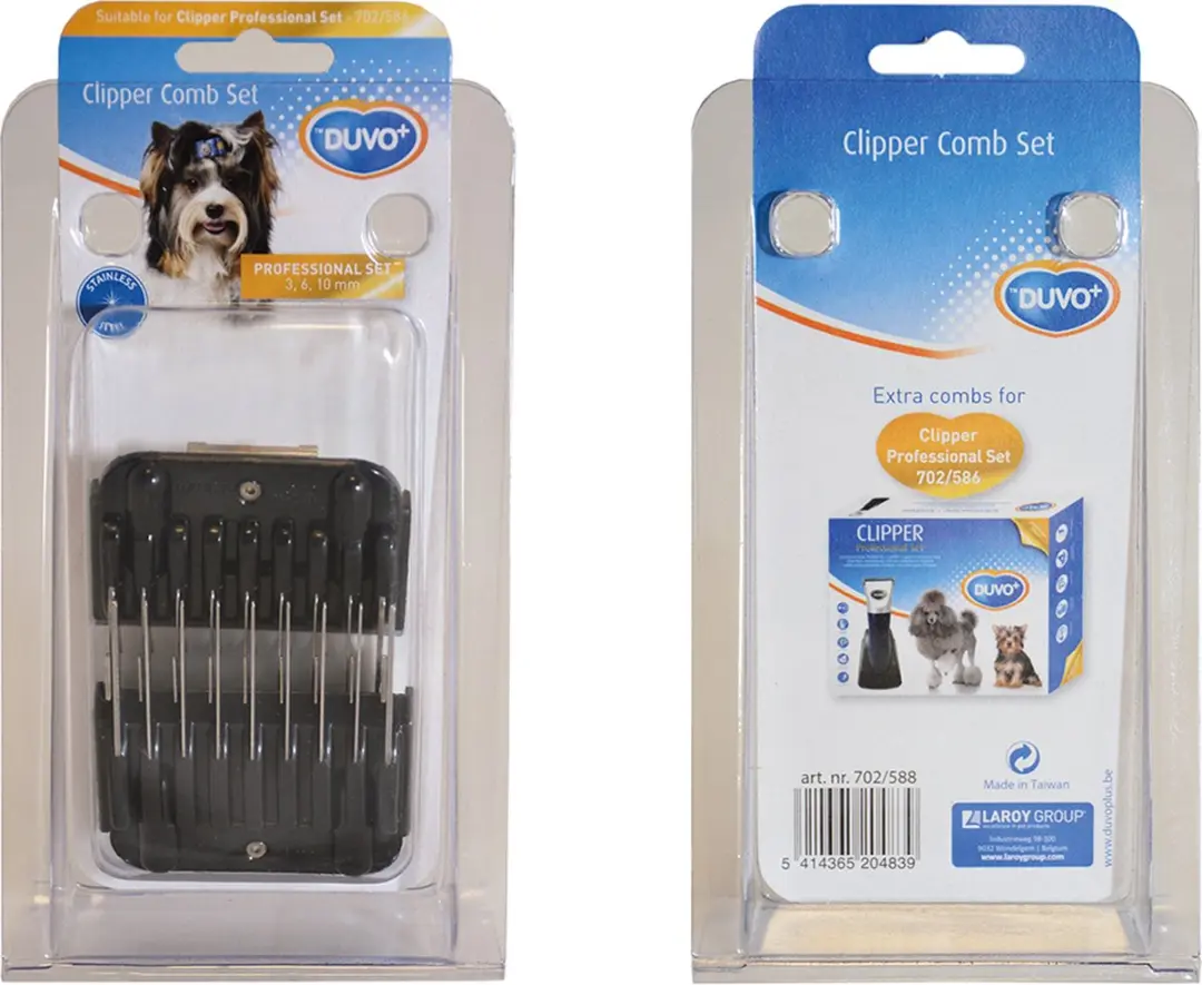 Duvo Dierenborstel Clipper Prof Set 702/586 - 3-6-10mm