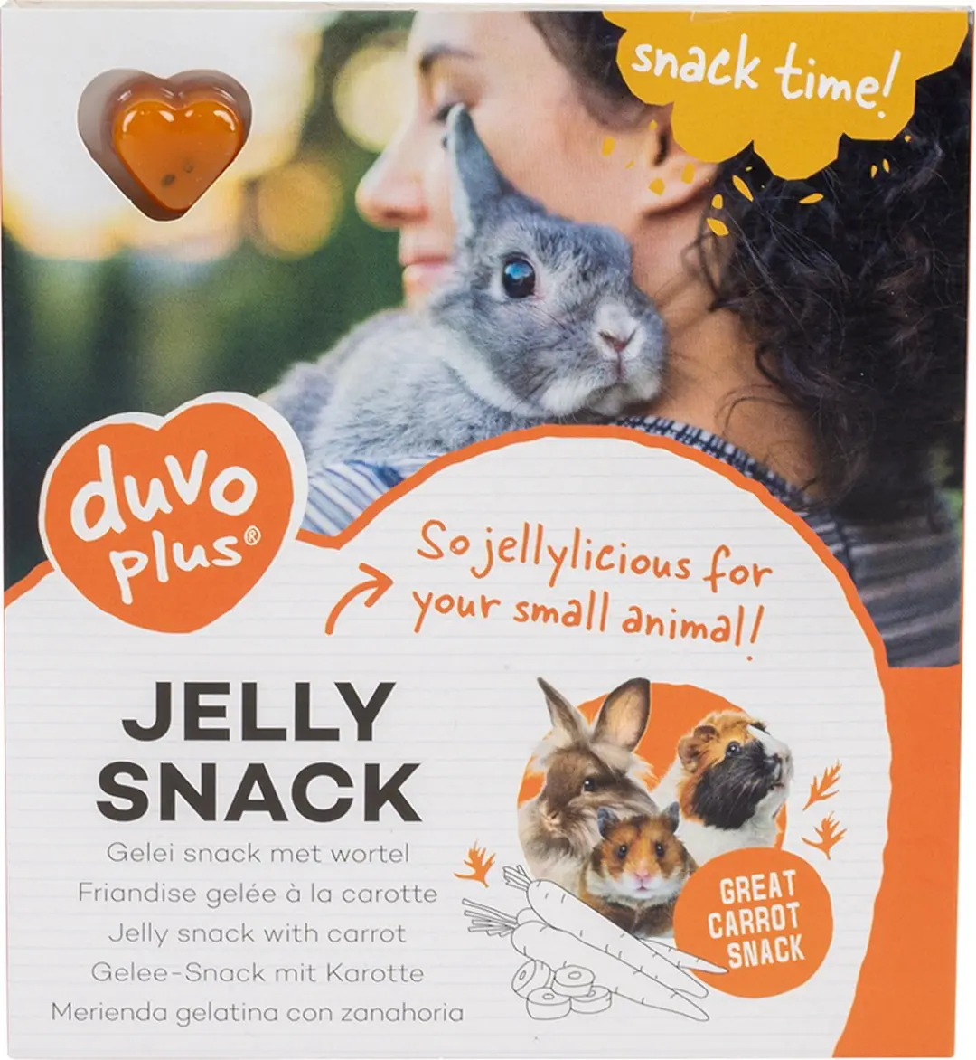 DuvoPlus Knaagdier Gelei Snack Wortel 12st