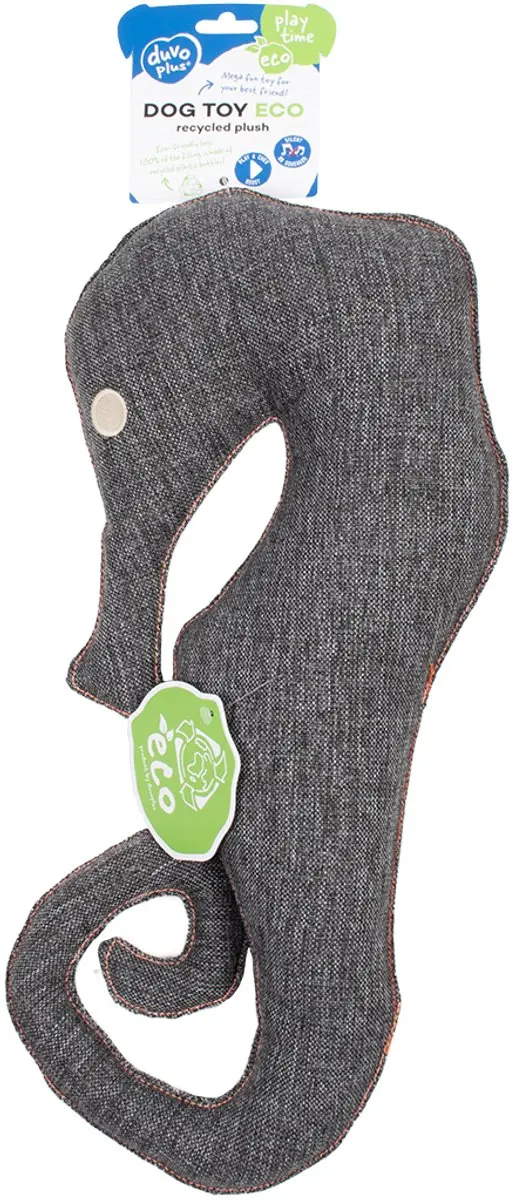 Duvo ECO Pluche Zeepaard XL - 69x34x10cm Grijs