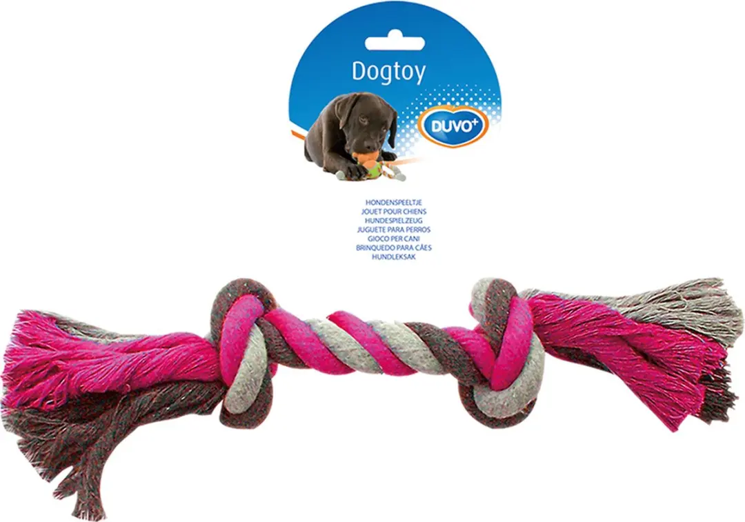 DuvoPlus Hond Knoop Katoen Speeltje 37cm