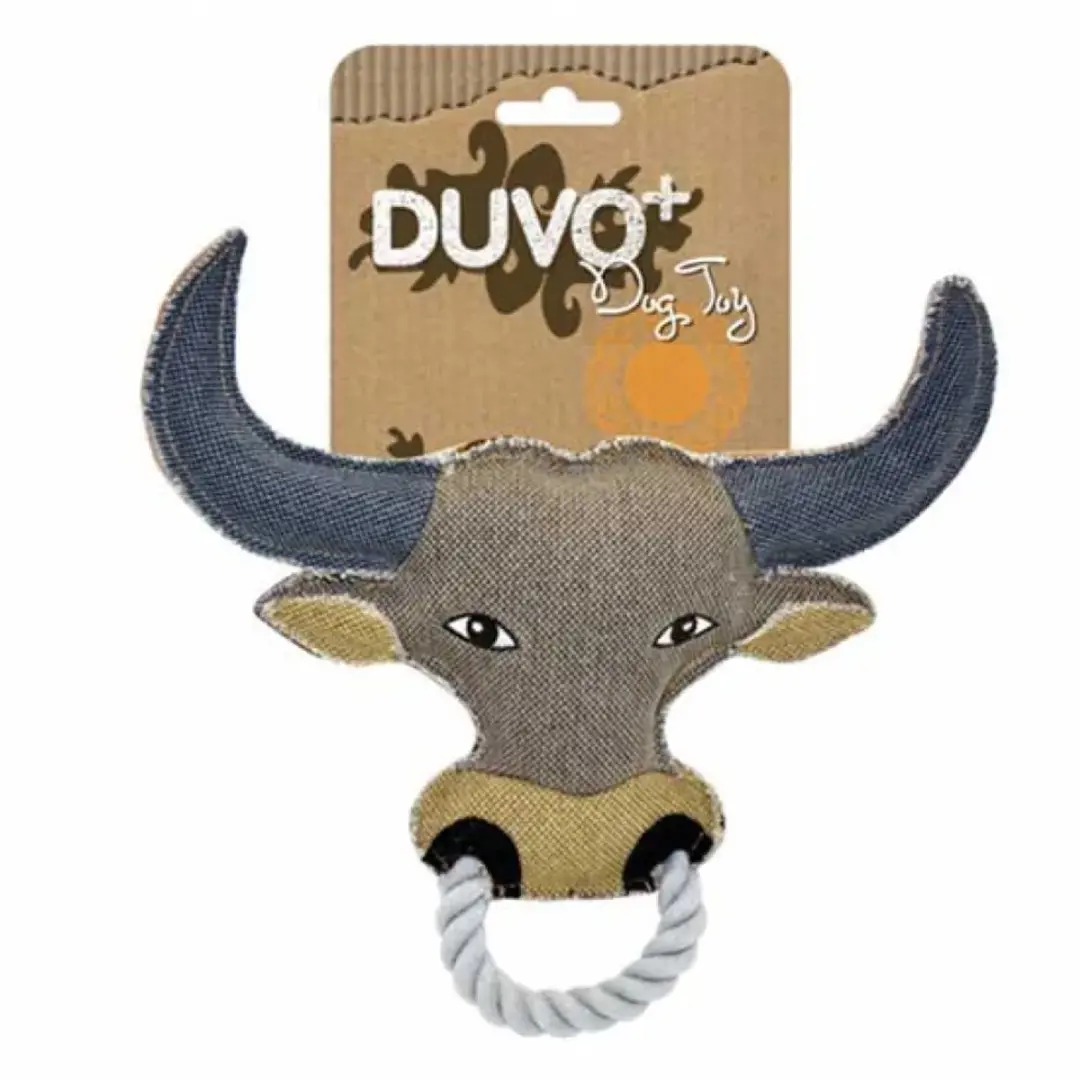 DuvoPlus Speelgoed Hond Canvas Stier 26x27cm