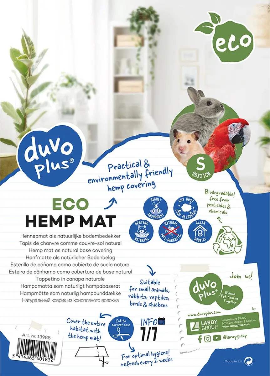 Duvo Duvo+ Eco Hennepmat Bodembedekking 58x31cm