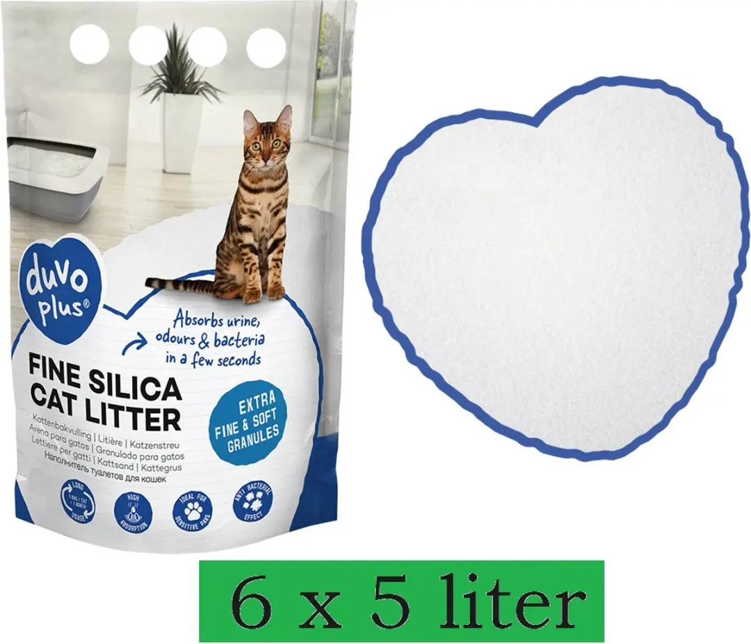 Duvo+ Silica Kattenvulling Fijn