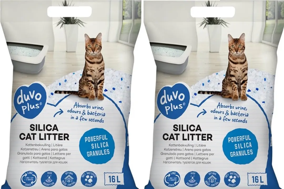 Duvo Kristal Kattenbakvulling Premium Silica
