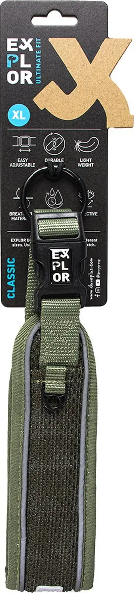 Duvo Duvoplus Ultimate Fit Control Halsband Classic XL - 52-61cm - Undercover Green