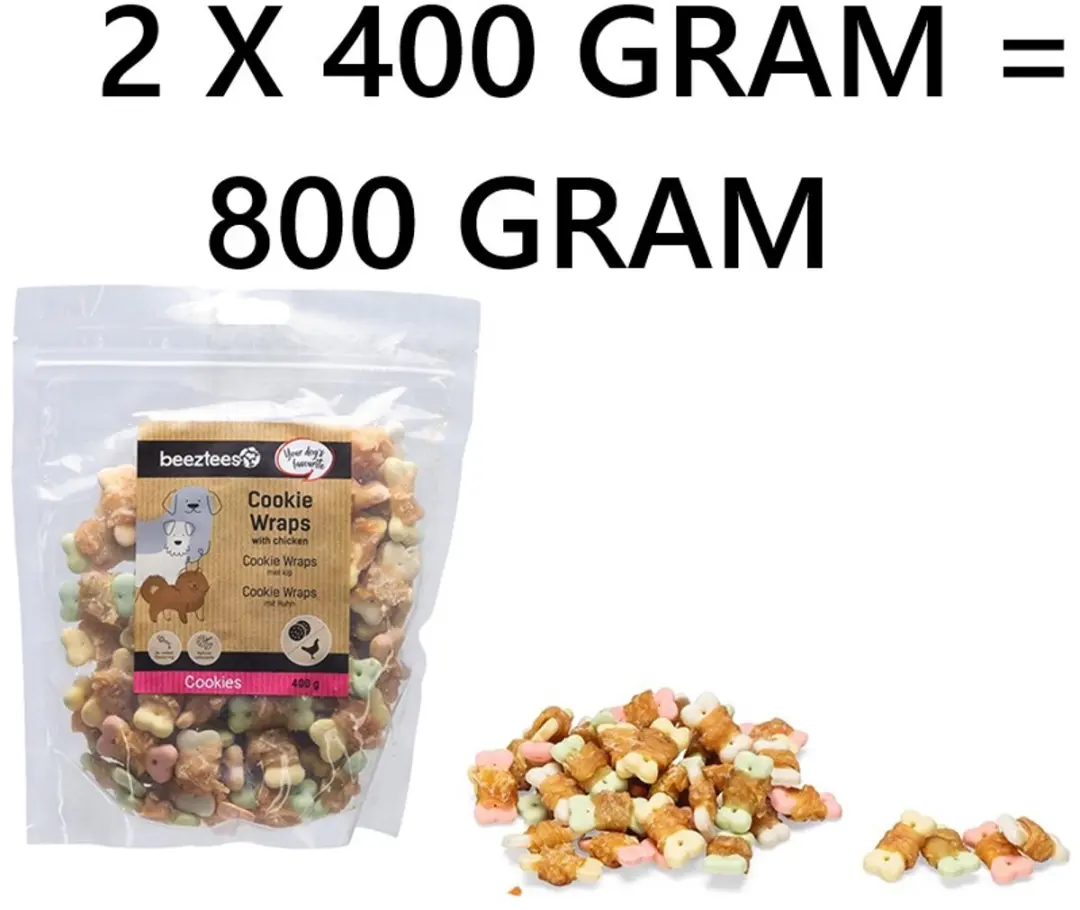 Beeztees Cocapet Wrapped Cookies met Kip 800g