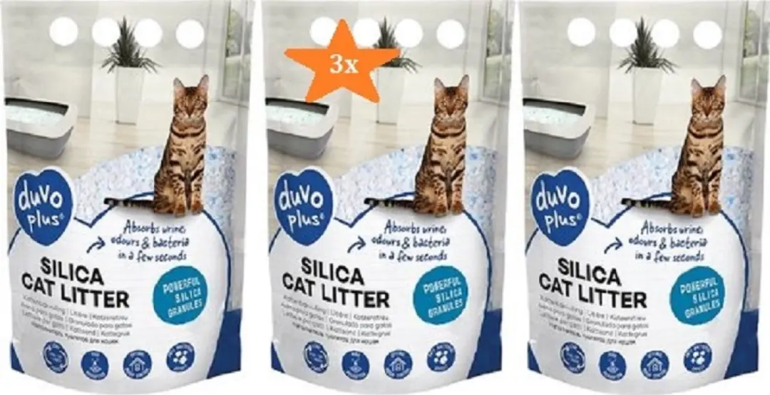 Duvo Silica Premium Kattenbakvulling 15L