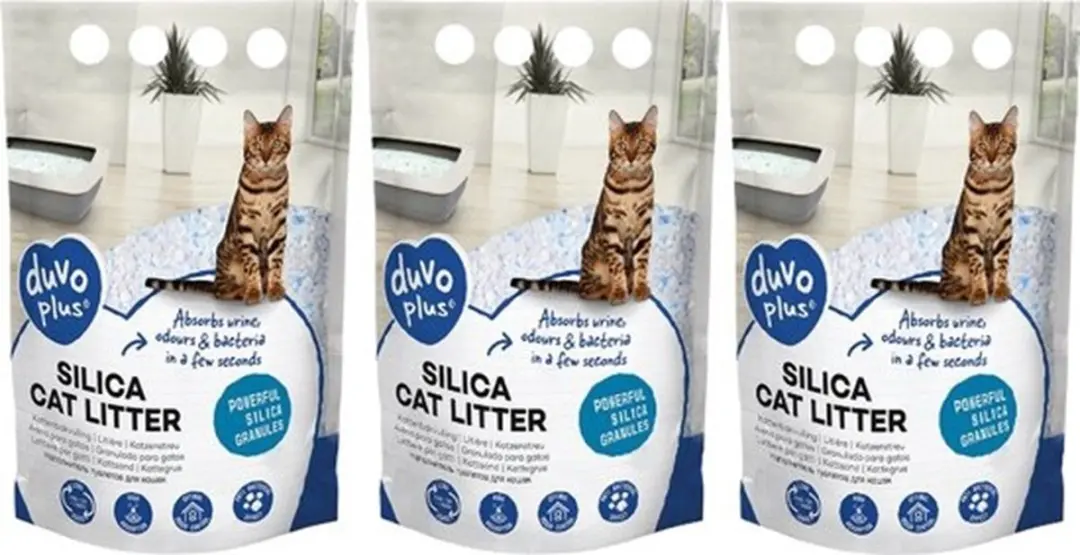 Duvo Silica Premium Kattenbakvulling 15L