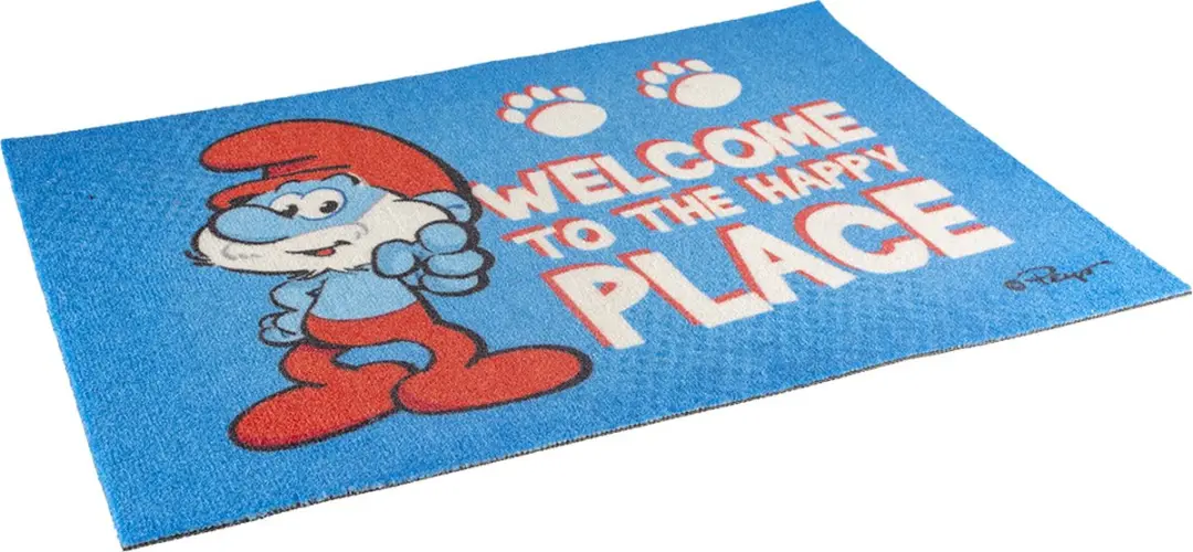 Duvo De Smurfen Grote Smurf Vloermat 60x40cm