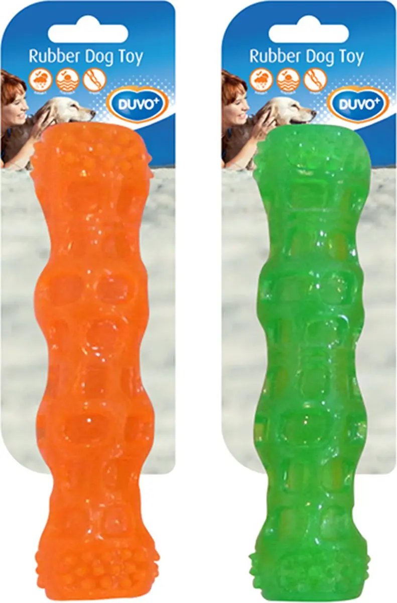 DuvoPlus TPR Stick Squeaky Hondenspeeltje 18cm