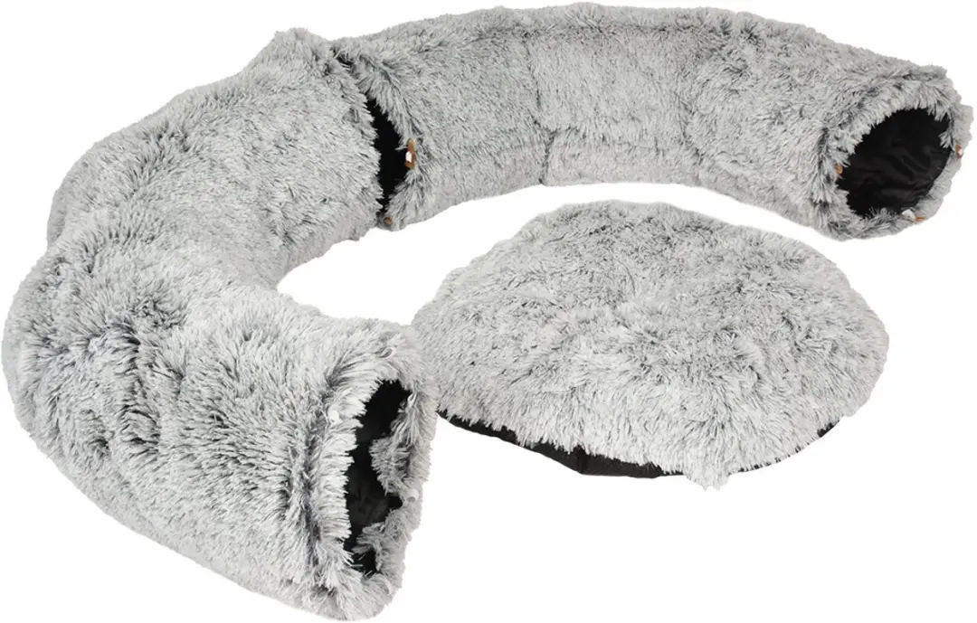 Duvo Snug Kattenmand & Kattentunnel - Grijs