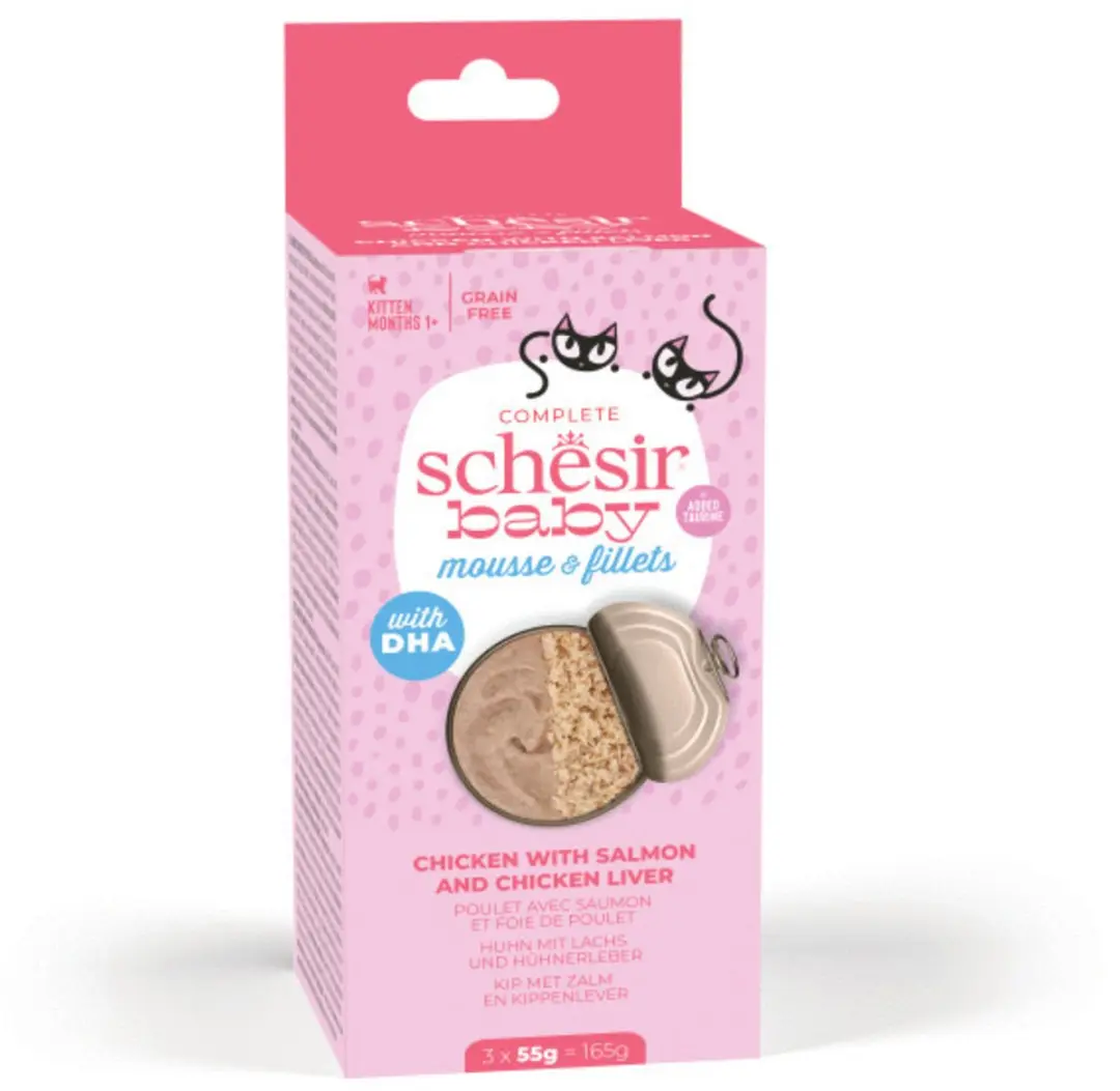 Schesir Baby Kattenvoer Kip & Zalm